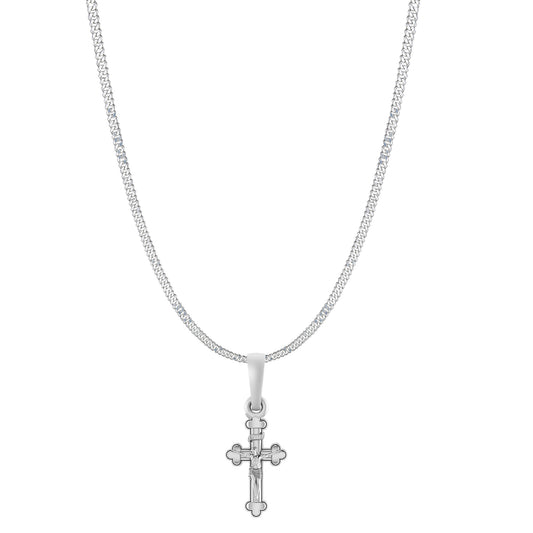 God Jesus Chain Pendant (Pendant with Curb Chain-22 inches) for Men & Women Pure Silver Lord Isa masih Chain Locket for Good Health & Wealth