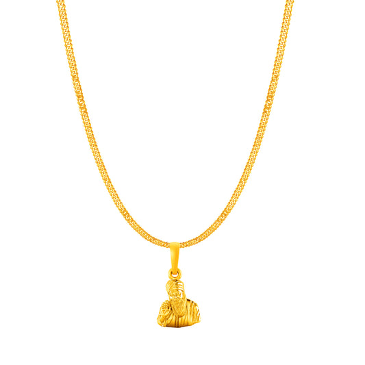 Guru Nanak with chain pendant 