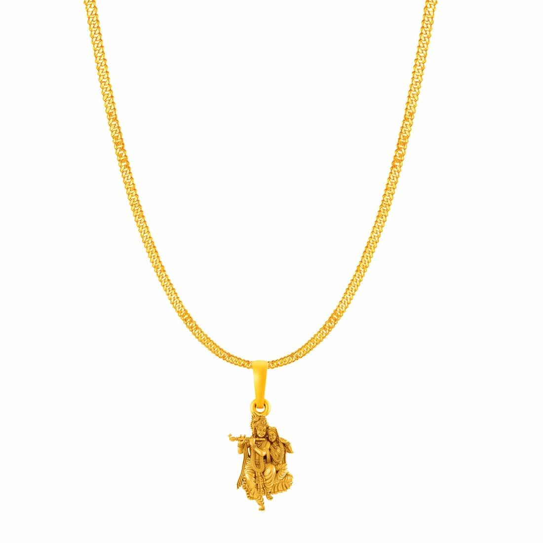 Radha Krishna with chain pendant 