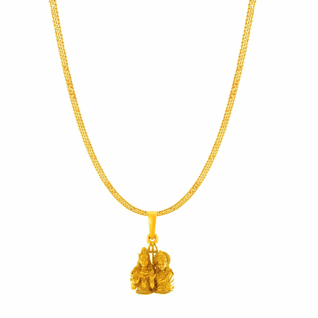 Shiv Parvati with chain pendant 