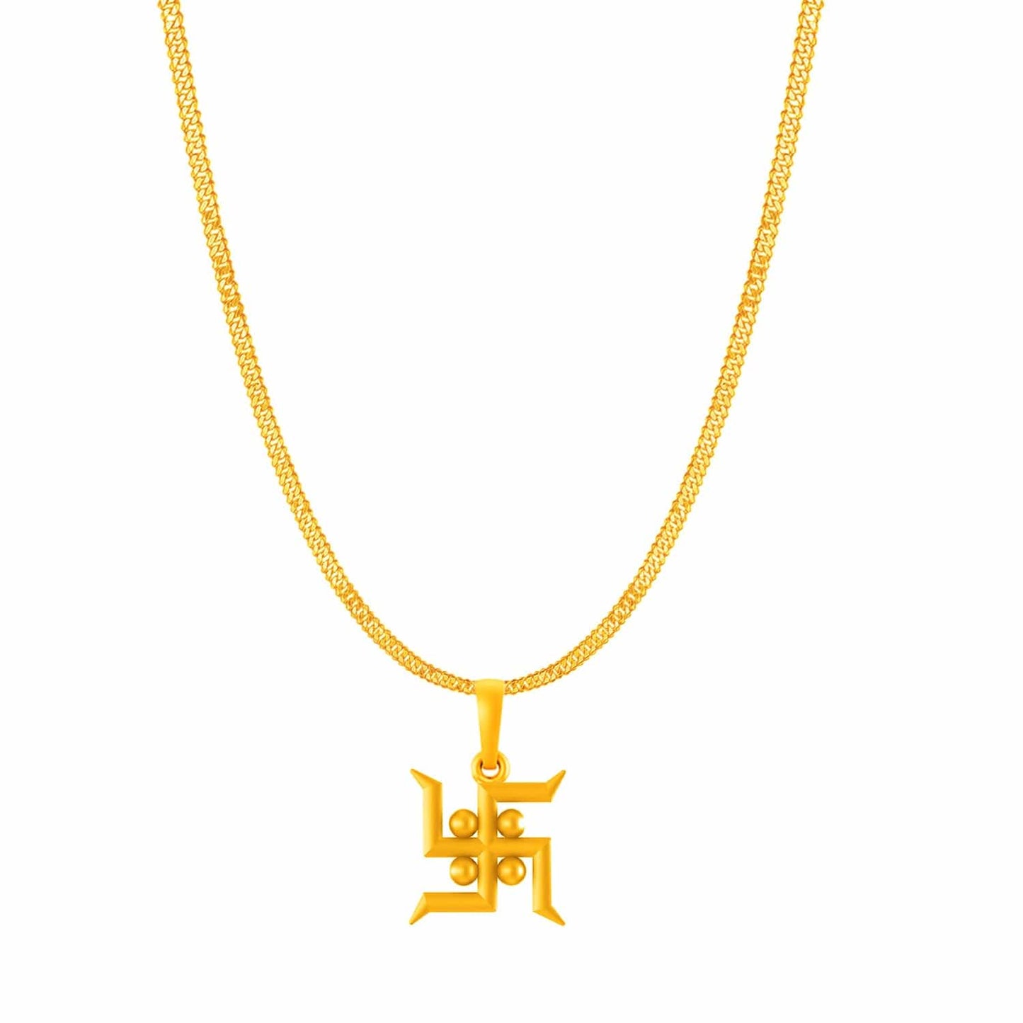 Swastik with chain pendant 