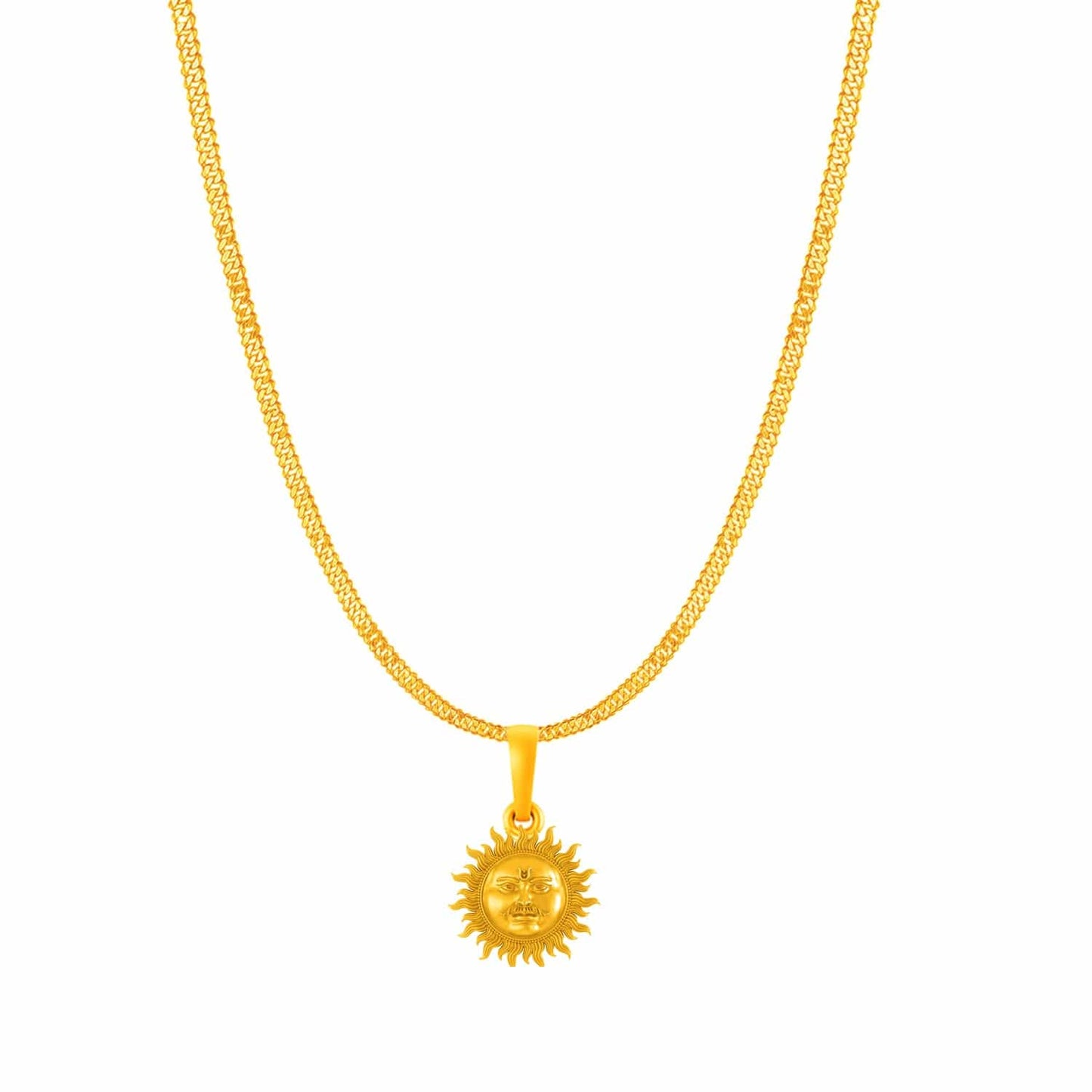 Surya with chain pendant 