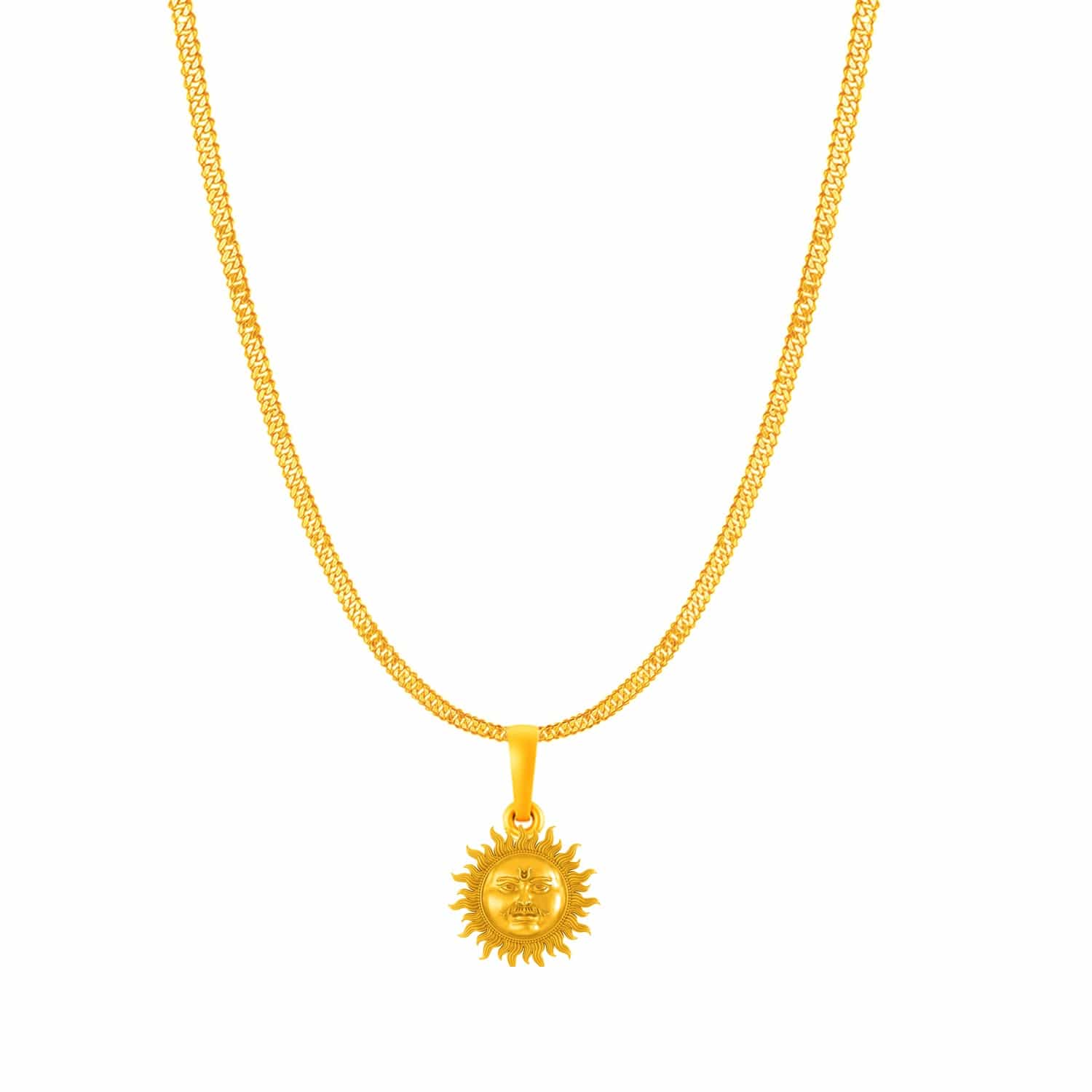 Surya with chain pendant 