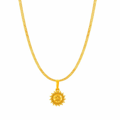 Surya with chain pendant 