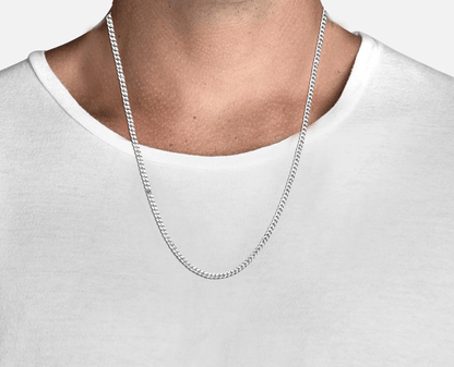 God Shiva Pure Silver 92.5% purity Chain pendant by Shiva Pendant (Pendant with Curb Chain-22 inches)