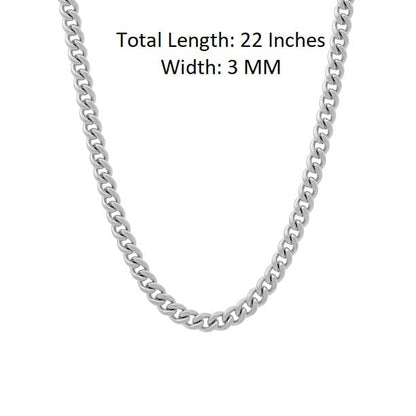 God Shiva Pure Silver 92.5% purity Chain pendant by Shiva Pendant (Pendant with Curb Chain-22 inches)