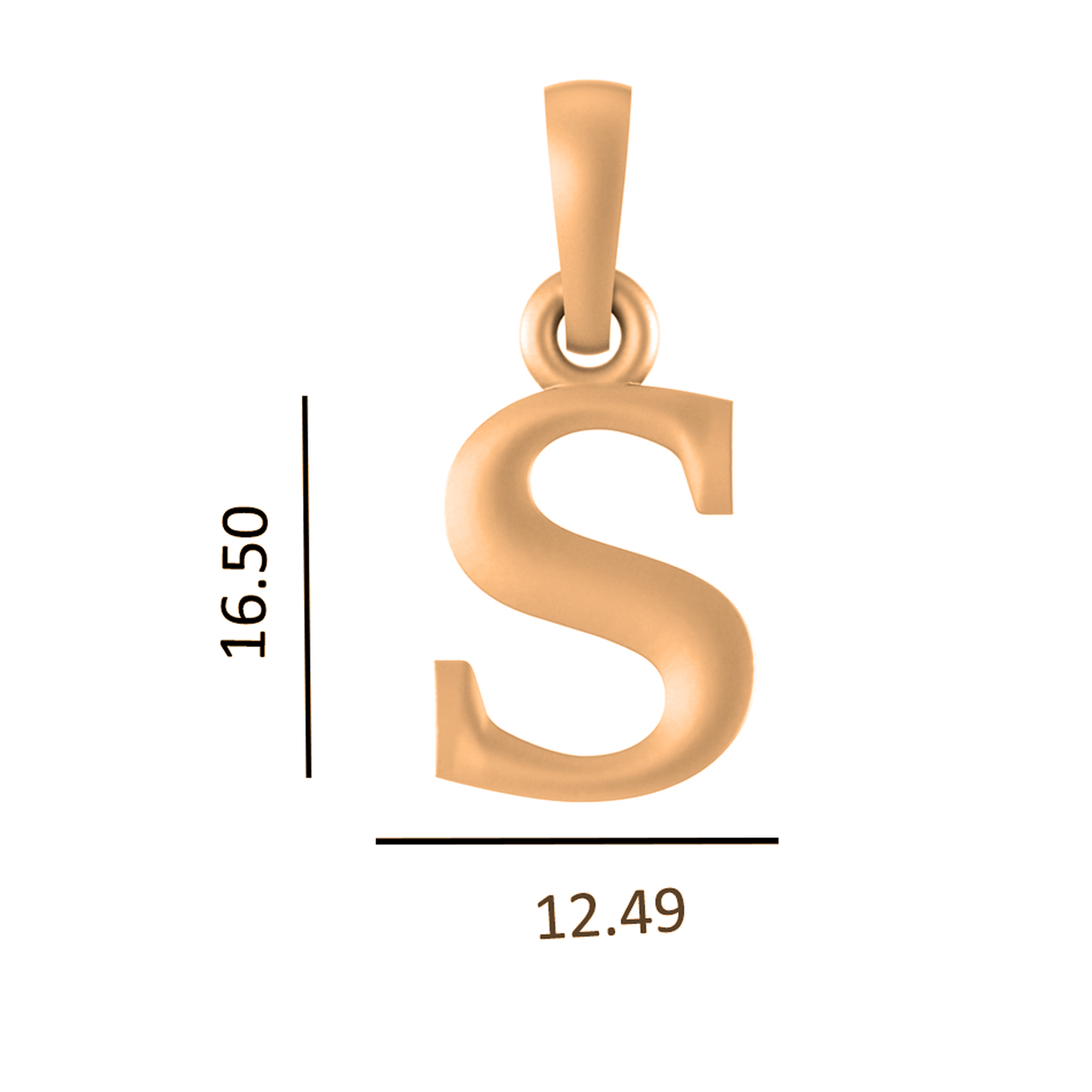 22KT Gold Plated Pure Silver (92.5% purity) precious Name alphabet chain pendant (Locket with Curb chain- 22 Inches)