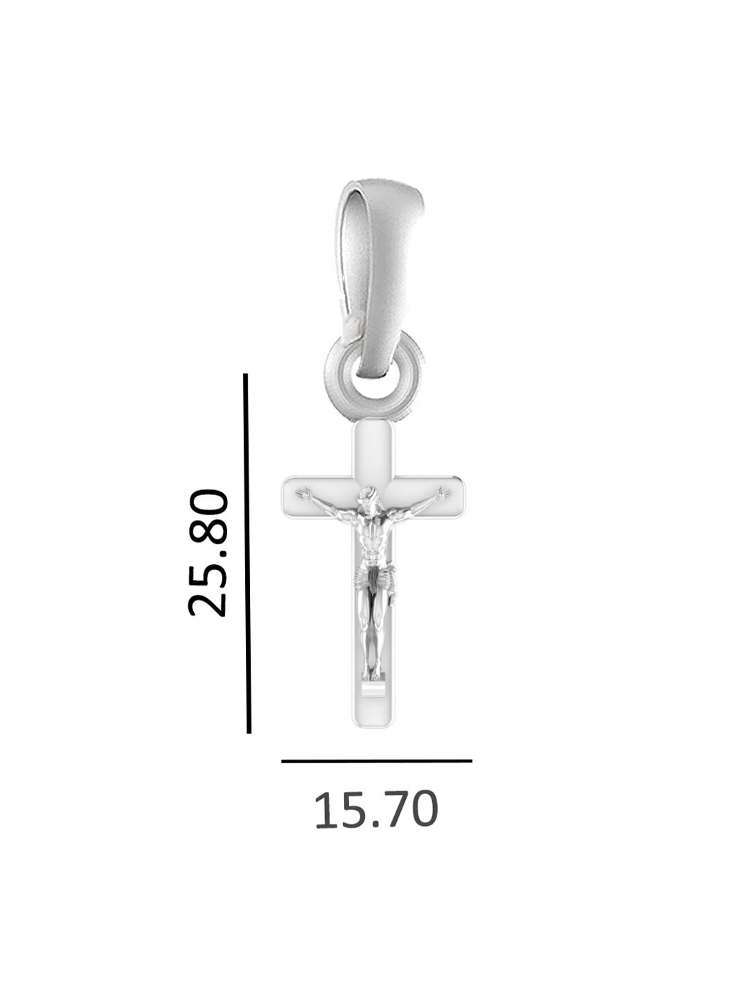 God Jesus Chain Pendant (Pendant with Figaro Chain-22 inches) for Men & Women Pure Silver Lord Isa masih Chain Locket for Good Health & Wealth