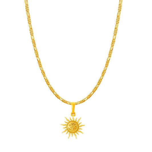 Sun OM chain pendant 