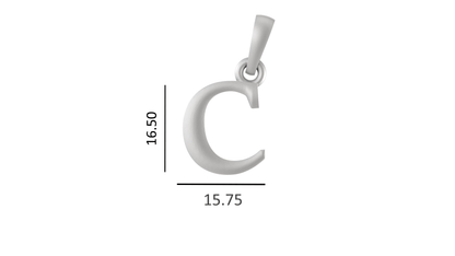 Akshat Sapphire Sterling Silver (92.5% purity) precious Name alphabet chain pendant (Pendnat with Figaro chain- 22 Inches) pure silver designer alphabet chain locket