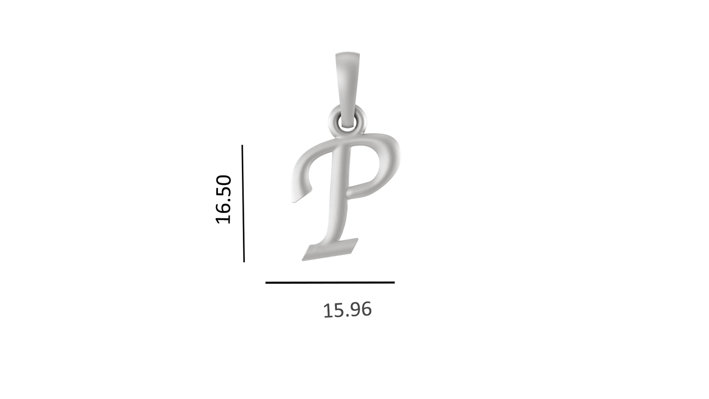 Akshat Sapphire Sterling Silver (92.5% purity) precious Name alphabet chain pendant (Pendnat with Figaro chain- 22 Inches) pure silver designer alphabet chain locket