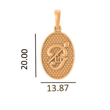 22KT Gold Plated Sterling Silver Spiritual Tamil OM Pure Silver (92.5% Purity) Chain Pendant for Men & Women (Pendant with Rope Chain-22 inches)