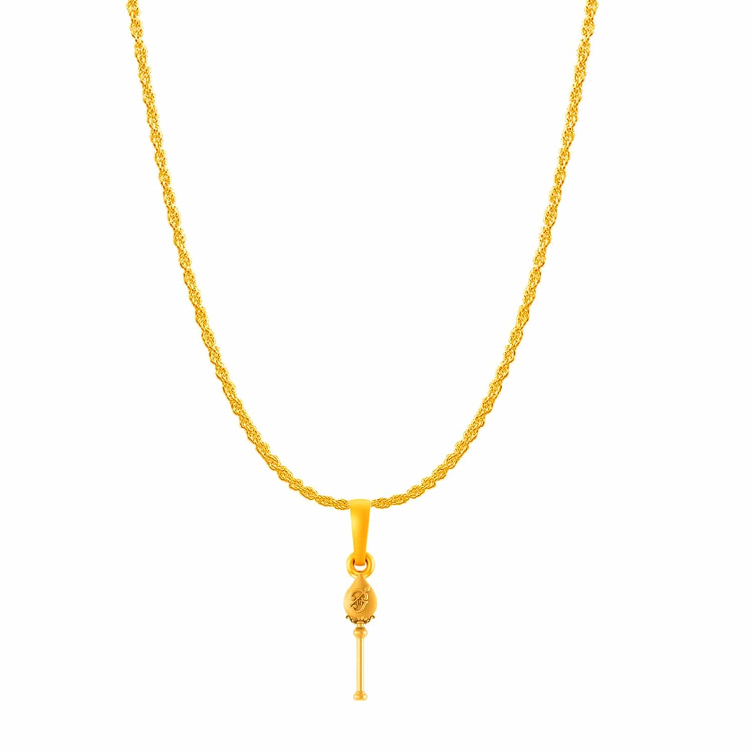 22CT gold plated god murugan chain pendant MPSR7375-gold – Akshat Sapphire