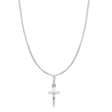 God Jesus Chain Pendant (Pendant with Snake Chain-22 inches) for Men & Women Pure Silver Lord Isa masih Chain Locket for Good Health & Wealth