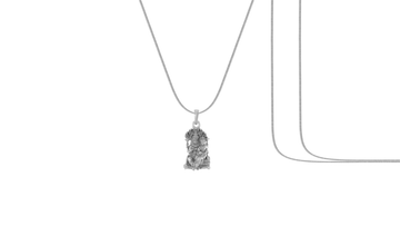 Akshat Sapphire Sterling Silver (92.5% purity) God Narsimha and Laxmi ji Chain Pendant (Pendant with Snake Chain-22 inches) for Men & Women Pure Silver Lord Narsimha and Laxmi ji Chain Locket for Health & Wealth