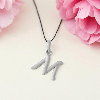 Sterling Silver (92.5% purity) precious Name pendant pure silver designer alphabet locket