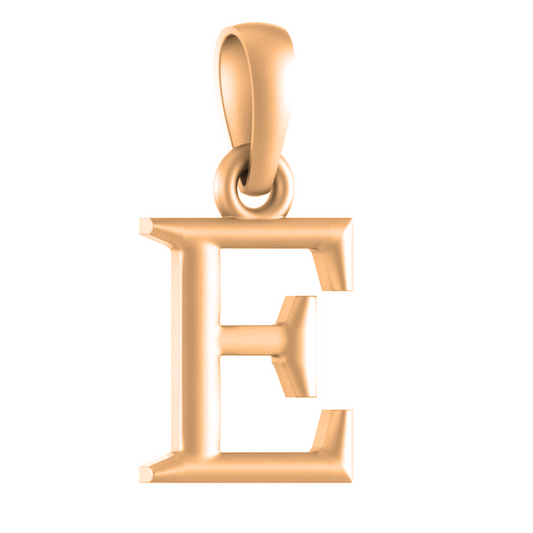 22 CT Gold Plated Silver (92.5% purity) precious and designer Name Alphabet Pendant by Akshat Sapphire For Men and women