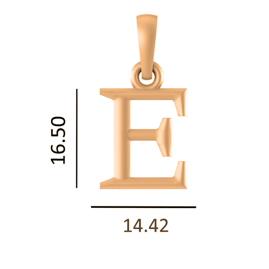 22 CT Gold Plated Silver (92.5% purity) precious and designer Name Alphabet Pendant by Akshat Sapphire For Men and women
