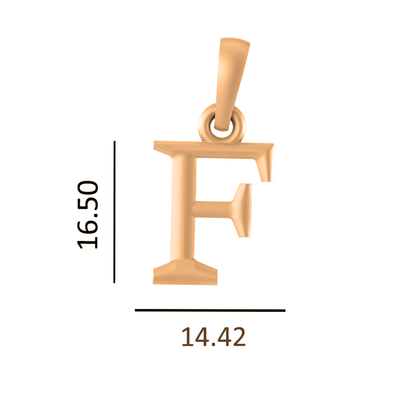 22 CT Gold Plated Silver (92.5% purity) precious and designer Name Alphabet Pendant by For Men and women