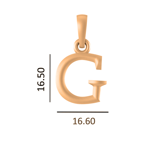 22 CT Gold Plated Silver (92.5% purity) precious and designer Name Alphabet Pendant by Akshat Sapphire For Men and women