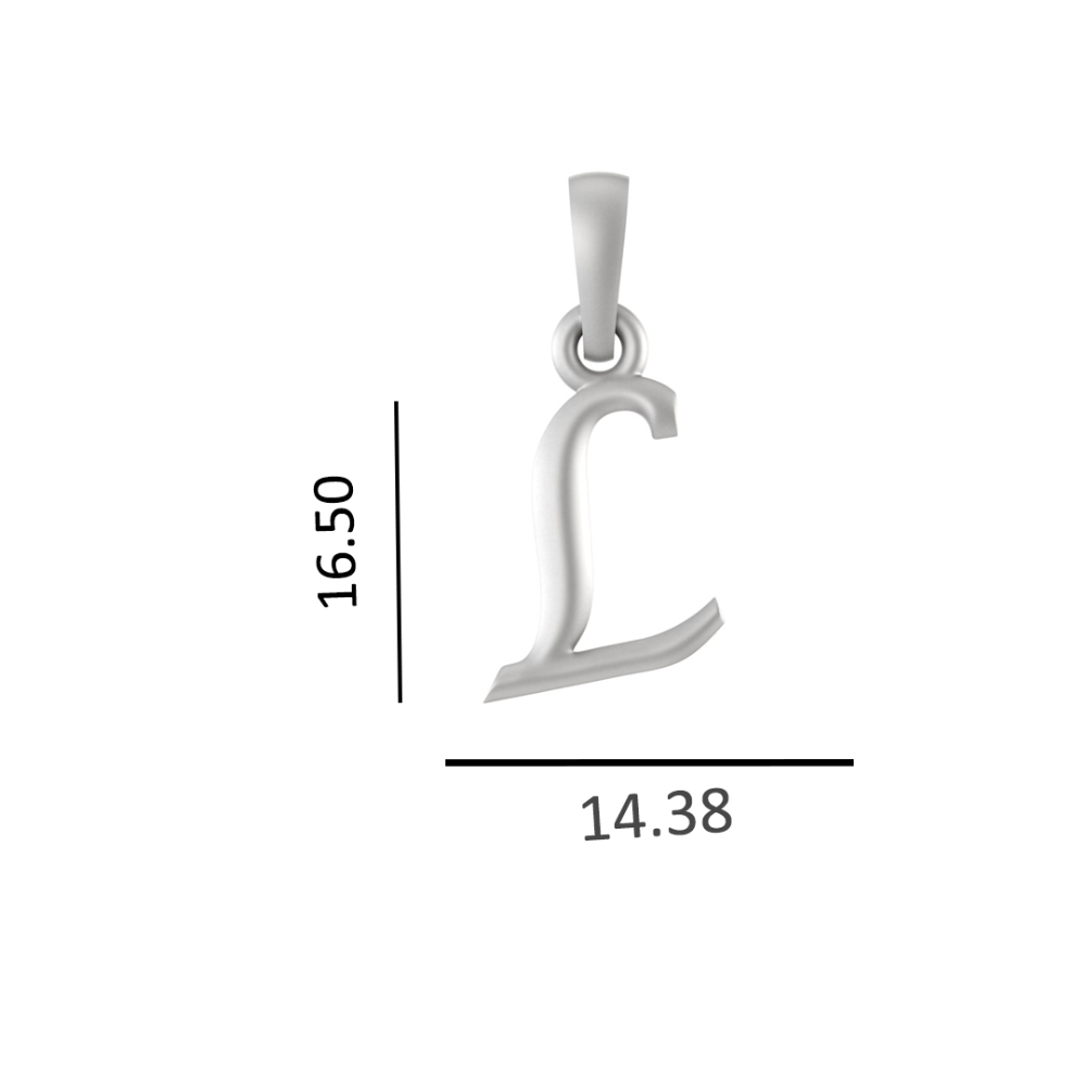 Sterling Silver (92.5% purity) precious Name pendant pure silver designer alphabet locket