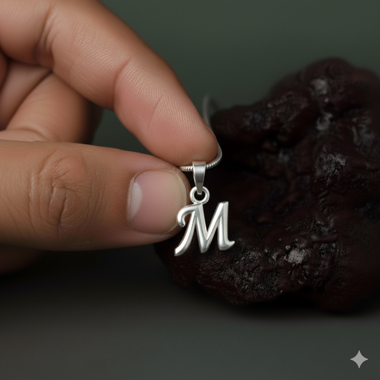 Sterling Silver (92.5% purity) precious Name pendant pure silver designer alphabet locket