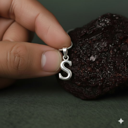 Sterling Silver (92.5% purity) precious Name pendant pure silver designer alphabet locket