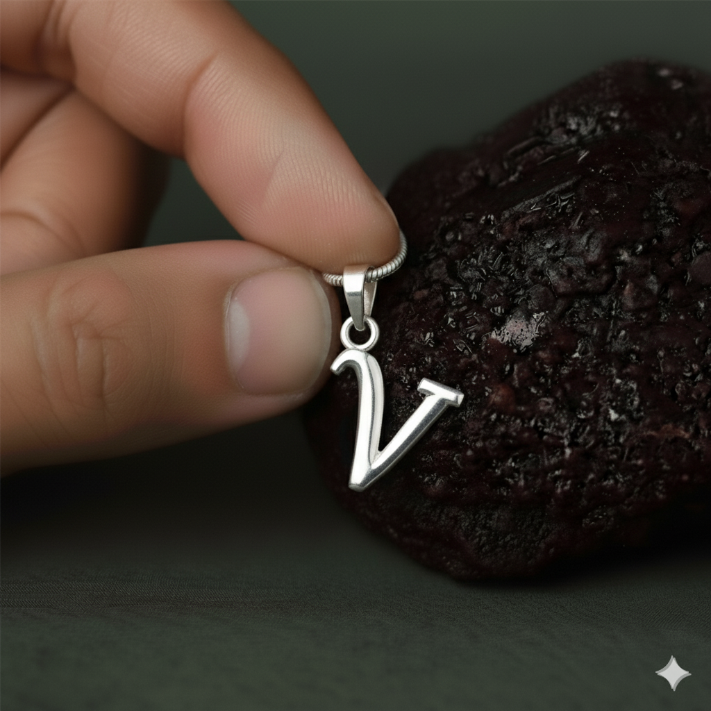 Sterling Silver (92.5% purity) precious Name pendant pure silver designer alphabet locket