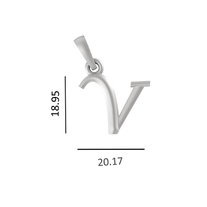 Sterling Silver (92.5% purity) precious Name pendant pure silver designer alphabet locket