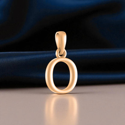 22 CT Gold Plated Silver (92.5% purity) Precious Name Alphabet Pendant by For Kids And Girls