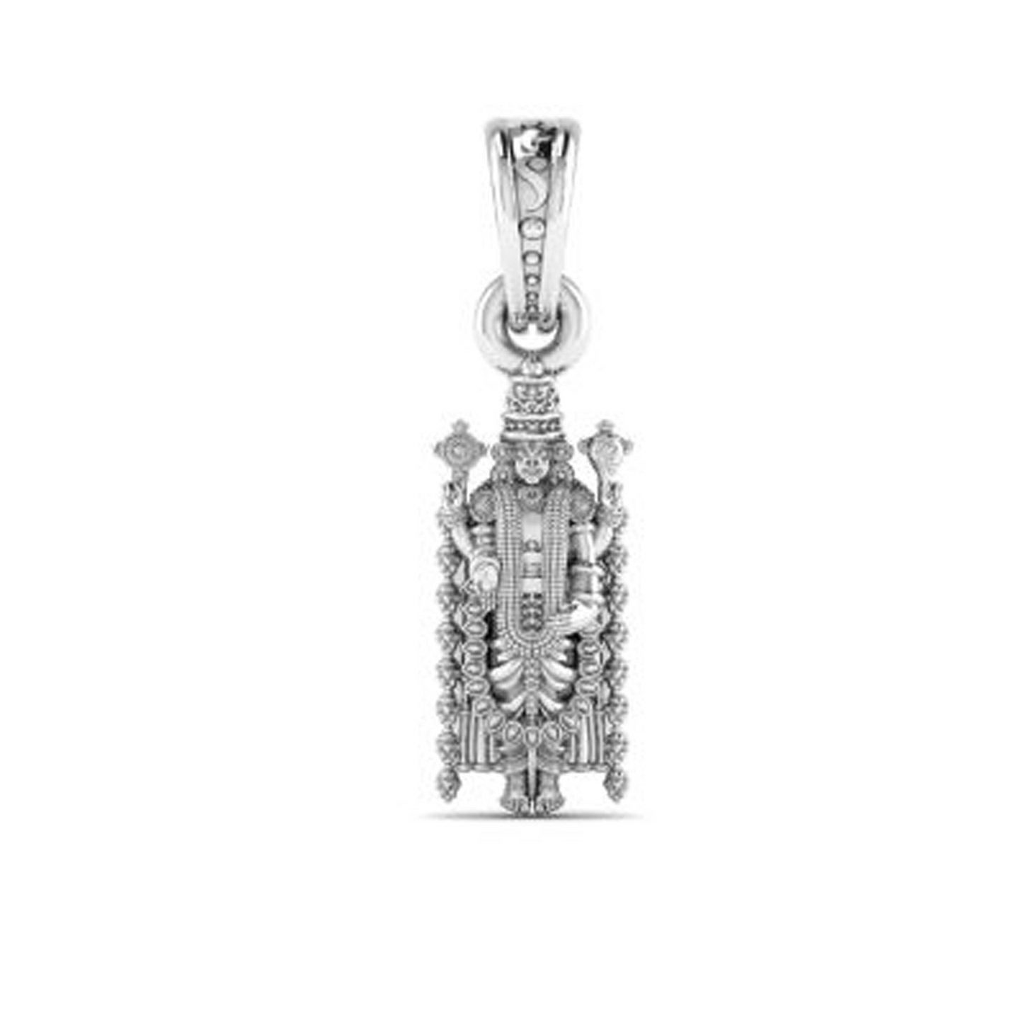Pure Sterling Silver God Balaji (Premium Big Size) Pendant for Men & Women by Akshat Sapphire – 92.5 Silve-PB7236