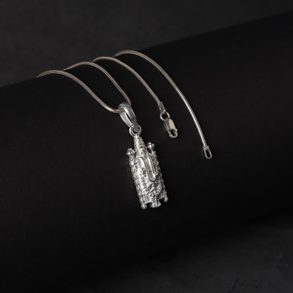 Pure Sterling Silver God Balaji (Premium Big Size) Pendant for Men & Women by Akshat Sapphire – 92.5 Silve-PB7236