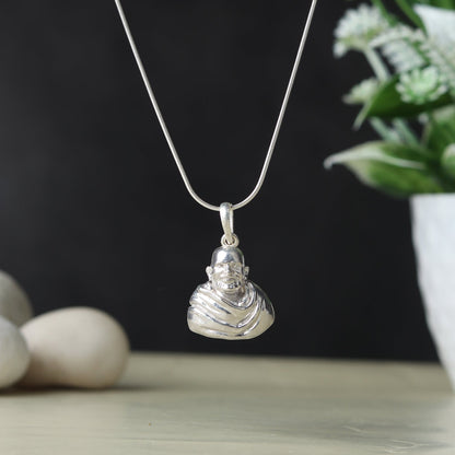92.5% Pure Sterling Silver Neem Karoli Baba Pendant for Men & Women