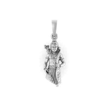 Akshat Sapphire Sterling Silver (92.5% purity) God Ram (Big Size) Pendant for Men & Women Pure Silver Bhagwan Shri Ram (Big Size) Locket for Good Health & Wealth
