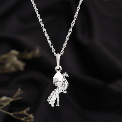 Sterling Silver (92.5% purity) Spiritual Divine Kartikeya Vel Pandel (Big Size) Pendant