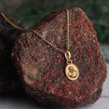 22 CT Gold Plated Silver (92.5% purity) God Sai baba Pendant for Men and Women