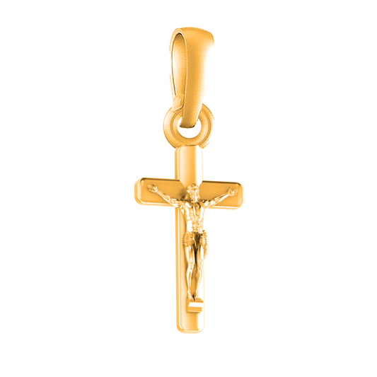 22 CT Gold Plated Silver (92.5% purity) God Jesus Christ Pendant for Men and Women