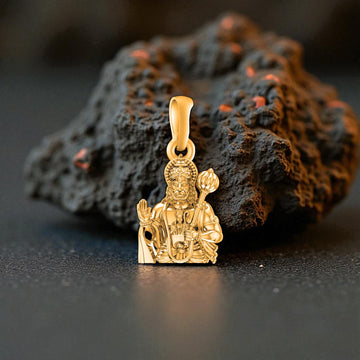 22 CT Gold Plated Silver (92.5% purity)God Hanuman Pendant for Men