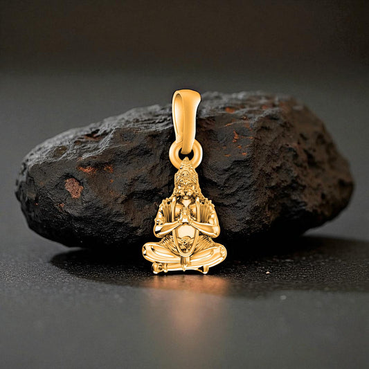 22 CT Gold Plated Silver (92.5% purity)God Hanuman Pendant for Men