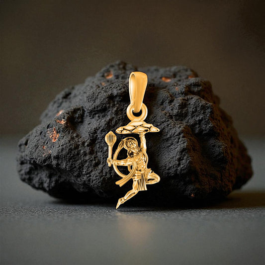 22 CT Gold Plated Silver (92.5% purity)God Hanuman Pendant for Men
