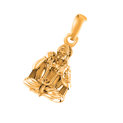 22 CT Gold Plated Silver (92.5% purity)God Hanuman Pendant for Men