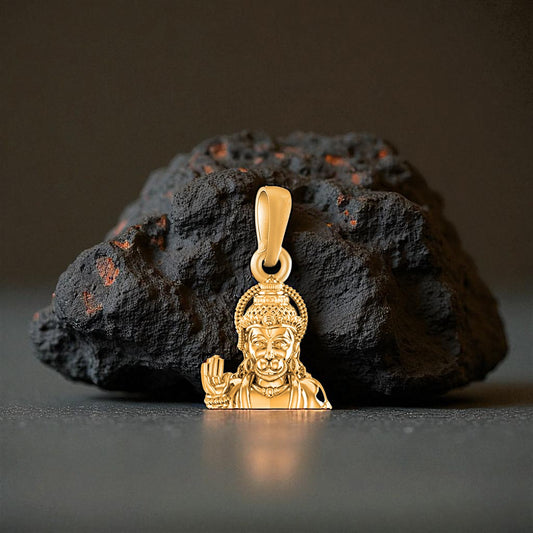 22 CT Gold Plated Silver (92.5% purity)God Hanuman Pendant for Men