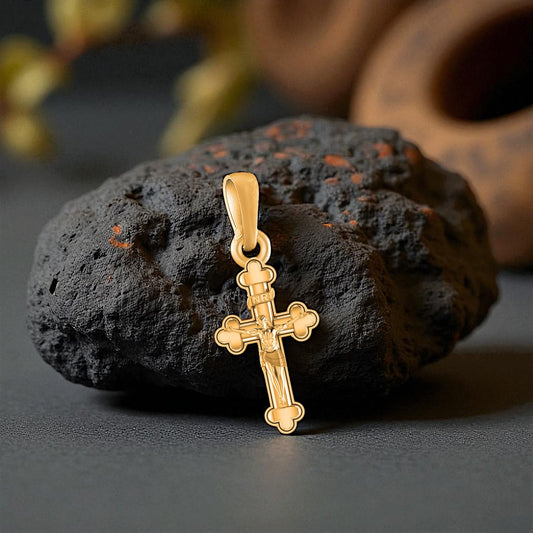 22 CT Gold Plated Silver (92.5% purity) God Jesus Christ Pendant for Men and Women