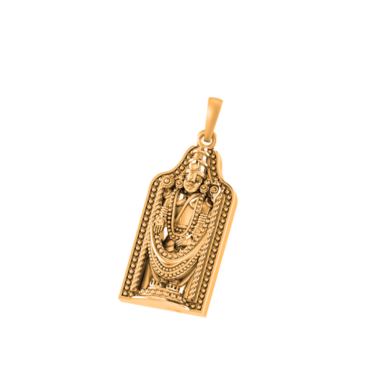 22 CT Gold Plated Silver (92.5% purity) God Bala Ji  Pendant for Men and Women