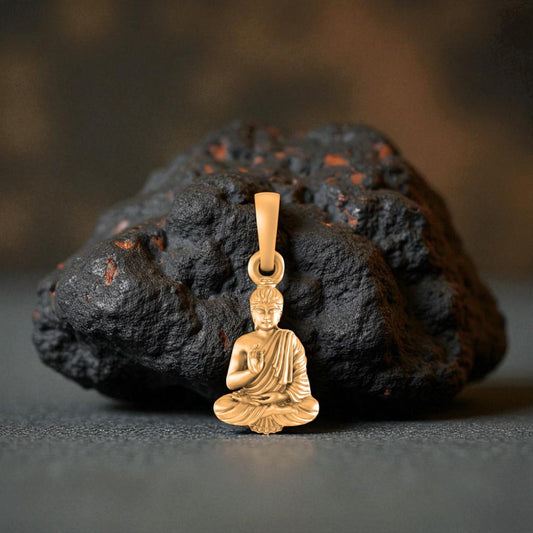 22 CT Gold Plated Silver (92.5% purity) God Buddha Pendant for Men and Women