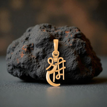 22 CT Gold Plated Silver (92.5% purity) God Ram Pendant for Men and Women