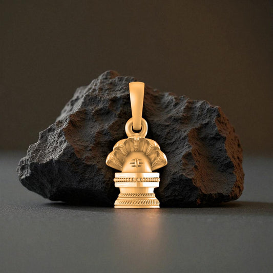 22 CT Gold Plated Silver (92.5% purity) God Shiv Pendant for Men and Women