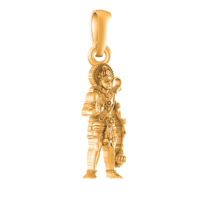 22 CT Gold Plated Silver (92.5% purity)God Hanuman Pendant for Men