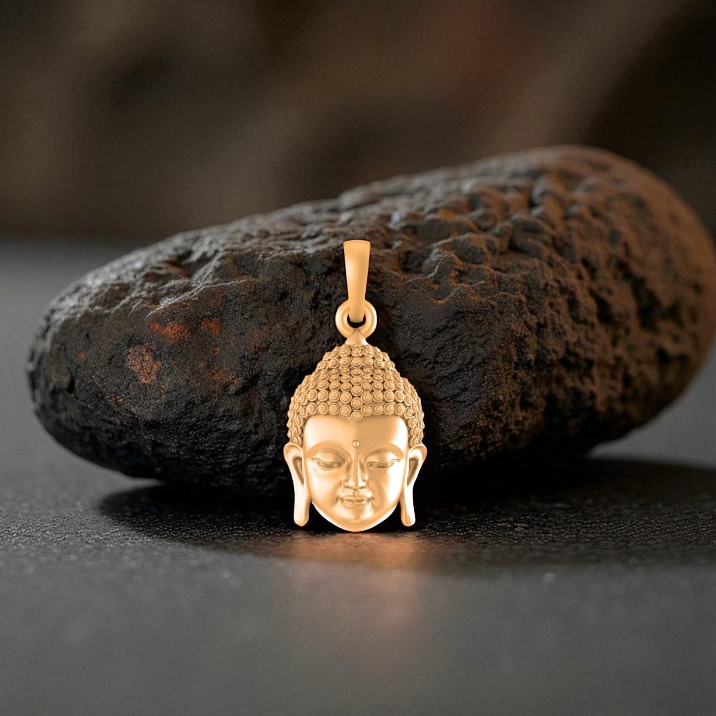 22 CT Gold Plated Silver (92.5% purity) God Buddha Pendant for Men and Women