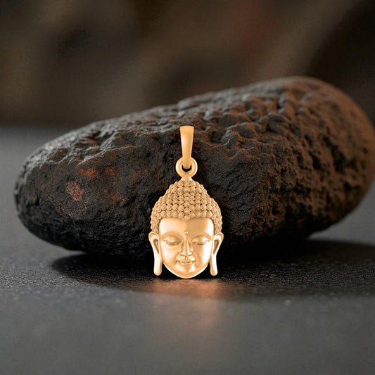 22 CT Gold Plated Silver (92.5% purity) God Buddha Pendant for Men and Women